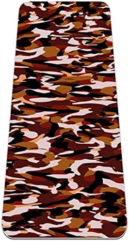 Камуфляжный килимче за йога премиум-клас Siebzeh, екологично Чист Гумена подложка за здраве и фитнес, Нескользящий