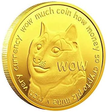 4 БР Златна Монета Dogecoin с тегло 1 унция, Позлатен са подбрани Монета, Монета Doge 2021, Айде Лимитированная