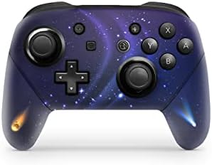 ГРУБОВАТ ДИЗАЙН на Galaxy Skin за Nintendo Switch-Controller Skin Purple Space, Стикер, Съвместими с Pro Controller