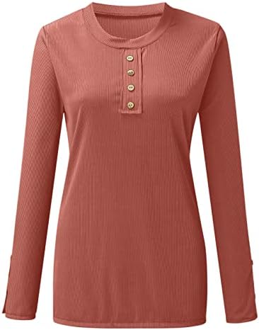 Дамски Есенна Мода 2022 Година, Трикотажни Ризи в рубчик с дълъг ръкав и V-образно деколте, Ежедневни Блузи