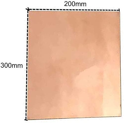 NIANXINN Меден лист От чиста медна ламарина Фолио За бижута, Подходящи за заваряване и запояване 200 mm x 300