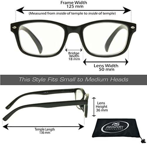 ProSport Мультифокальные Прогресивни Очила с 3 Увеличениями в 1 Линзе Без Линии За Компютърни Игри, Очила за