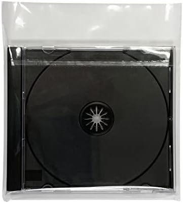 Калъфи за бижута Progo CD, 6 1/8 x 5 1/8 инча, Кристално Чисти Самозатягивающиеся найлонови опаковки от целофан