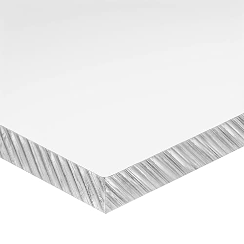Пластмасов лист от прозрачен поликарбонат USA Sealing, дебелина 3/16 инча, ширина 24 инча, дължина 24 инча,