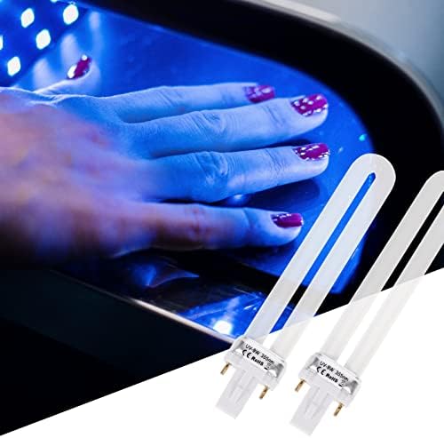 UV-Лампа за нокти DECHOUS, Led UV-Лампа за нокти, Подмяна на UV-лампа с мощност 9 W 365 нм, Комплект от 4 Тръби